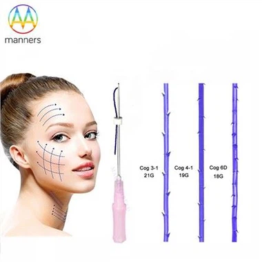 21G 60MM Barbed Cog 4D PDO Zegwi fil